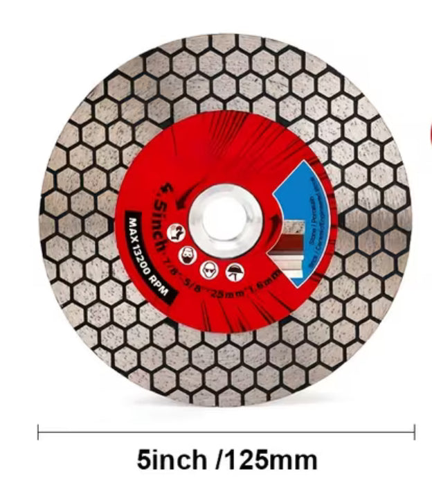 Disco Diamantado para Corte y Desbaste de Porcelanato, Cerámica y Piedra